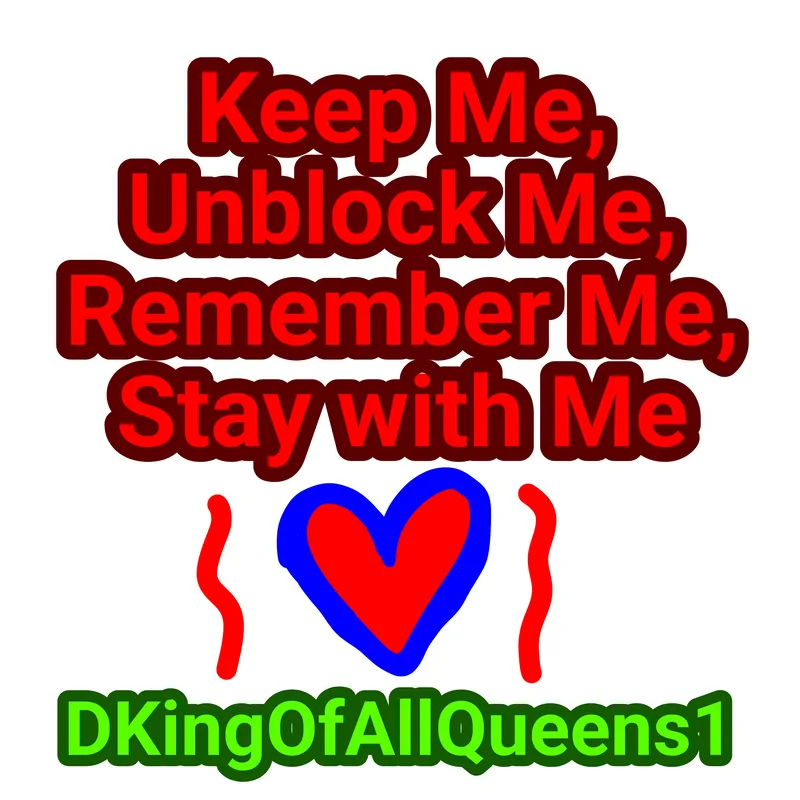 Cover of Keep Me, Unblock Me, Remember Me, Stay with Me